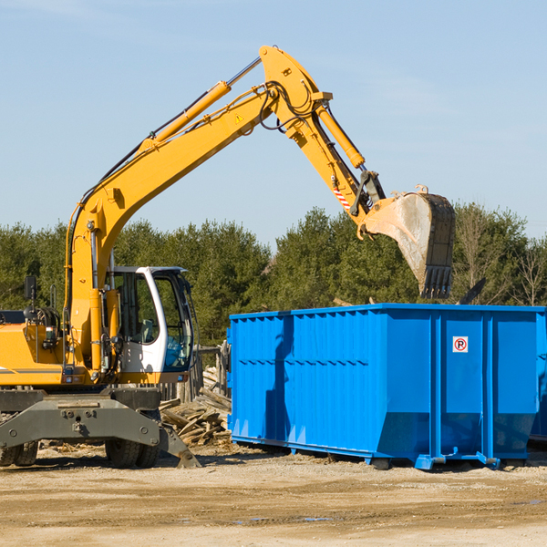 what size residential dumpster rentals are available in Tracys Landing